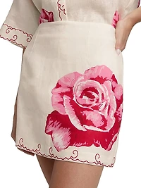 Ula Linen Miniskirt