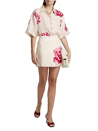 Ula Linen Miniskirt