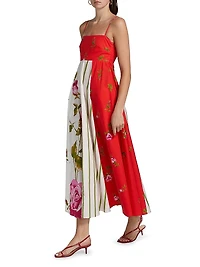 Le Champ Rue Floral Cotton Maxi Dress
