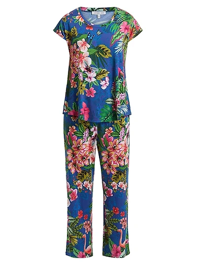 The Bobbie Printed Cropped 2-Piece Set