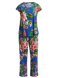 The Bobbie Printed Cropped 2-Piece Set