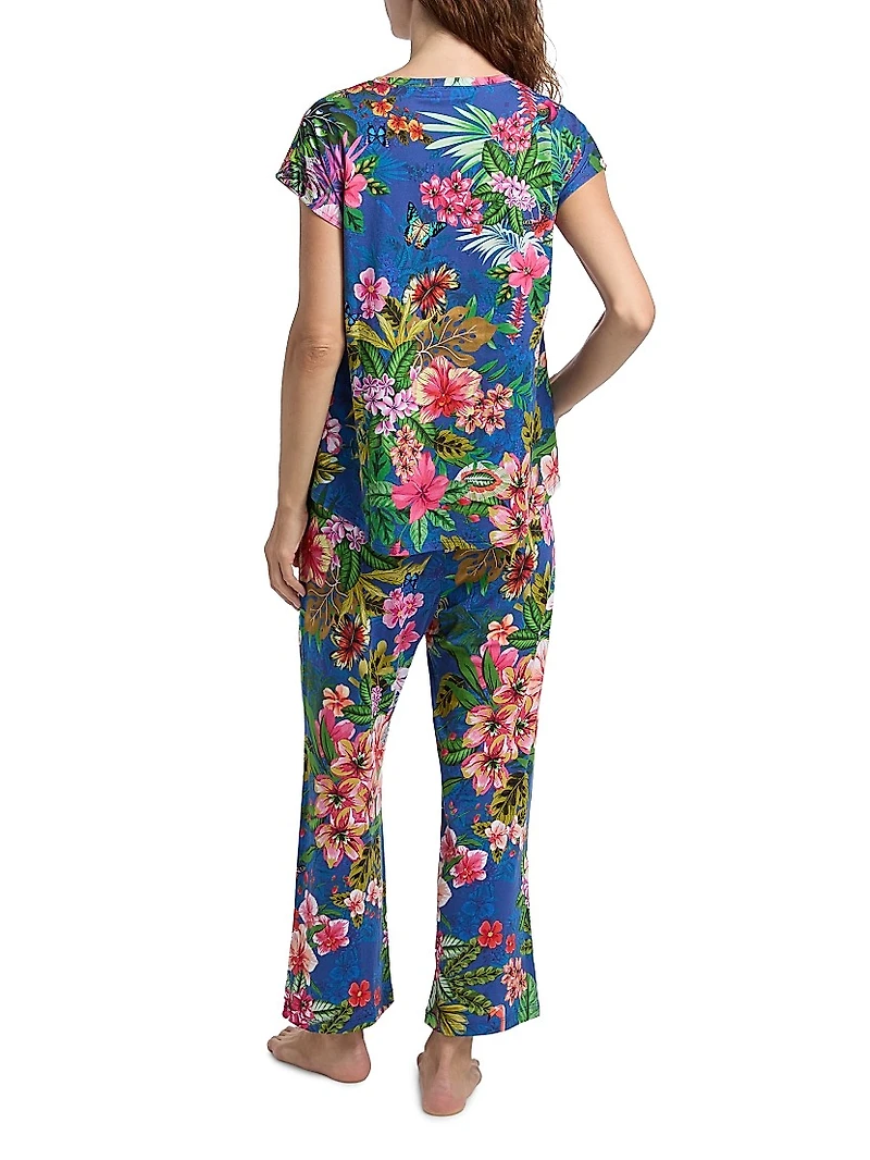 The Bobbie Printed Cropped 2-Piece Set