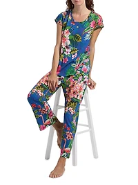 The Bobbie Printed Cropped 2-Piece Set