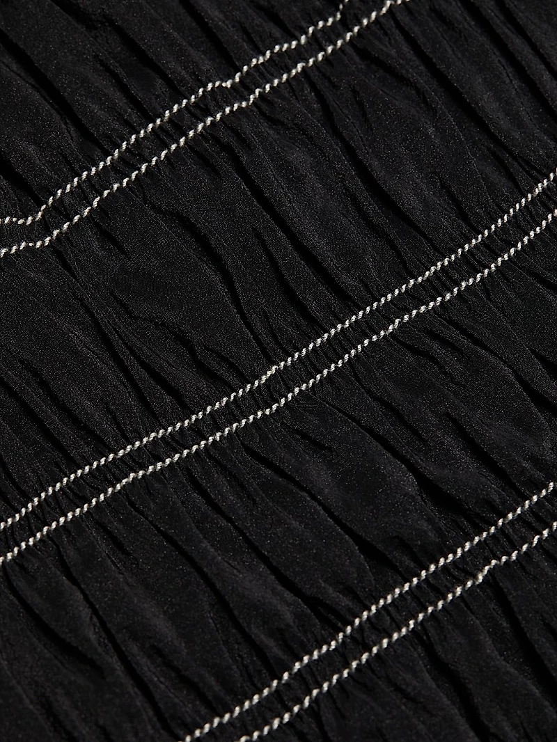 Nomia Smocked Poplin Shirtdress