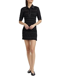 Nomia Smocked Poplin Shirtdress