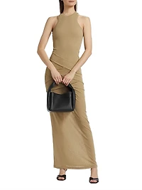 Arisa Draped Jersey Maxi-Dress