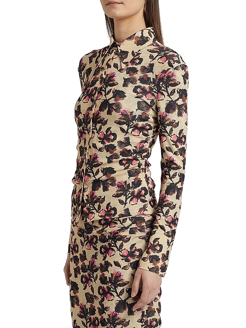 Idana Floral Jersey Shirt