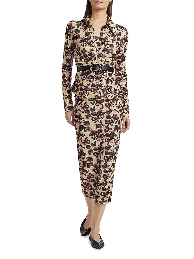 Idana Floral Jersey Shirt