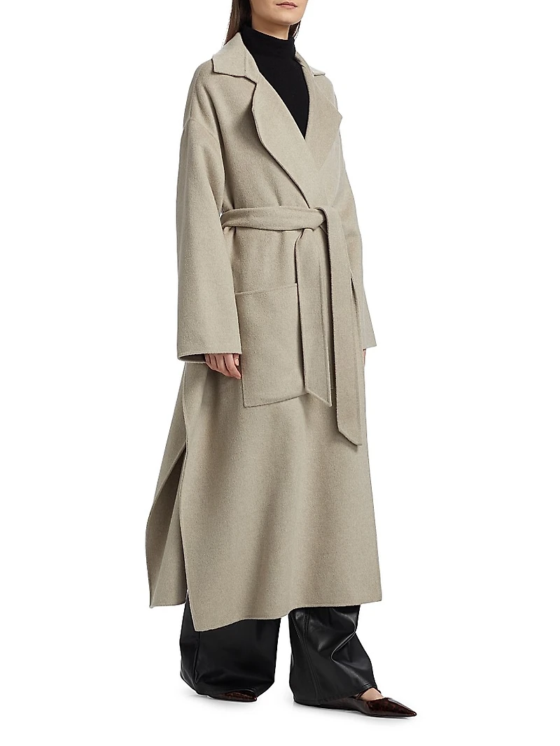 Salima Wool Tie-Waist Coat