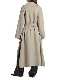 Salima Wool Tie-Waist Coat