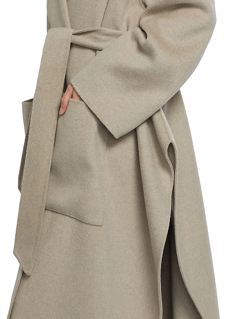 Salima Wool Tie-Waist Coat