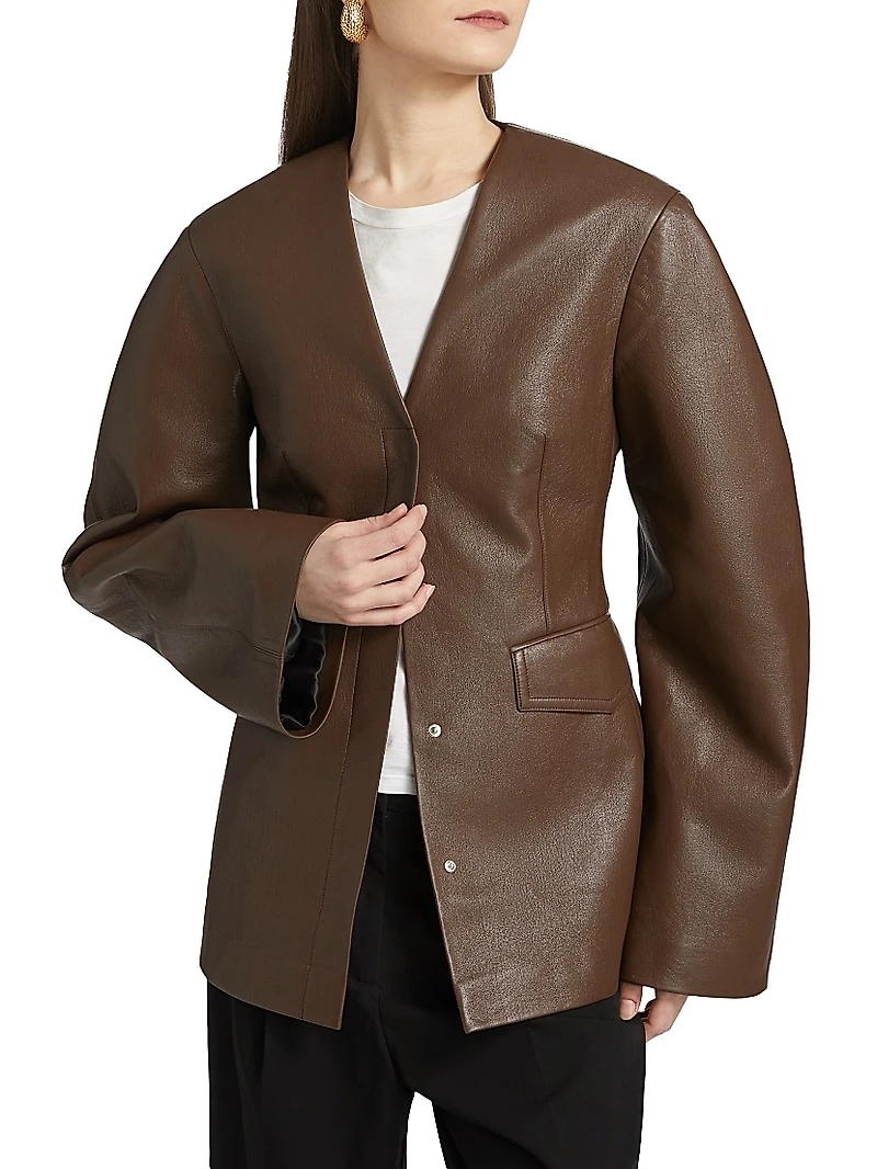 Erina Faux Leather Jacket