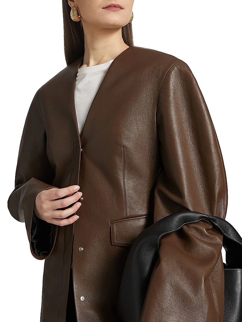 Erina Faux Leather Jacket