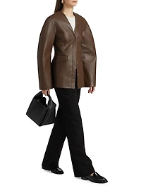 Erina Faux Leather Jacket