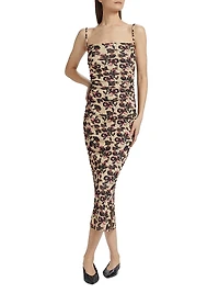 Alexa Floral Jersey Midi-Dress