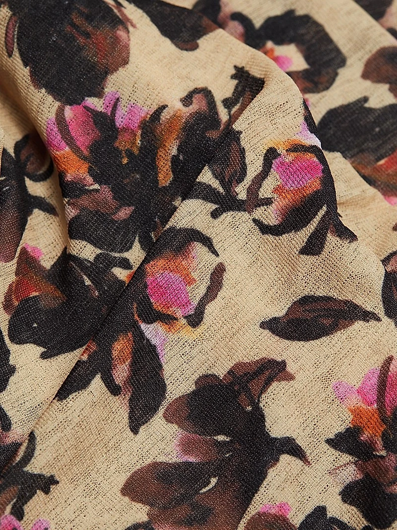 Alexa Floral Jersey Midi-Dress