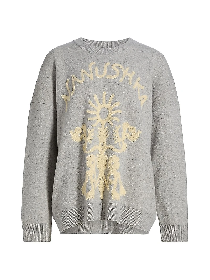 Oswin Logo Jacquard Sweater