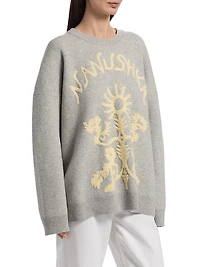 Oswin Logo Jacquard Sweater