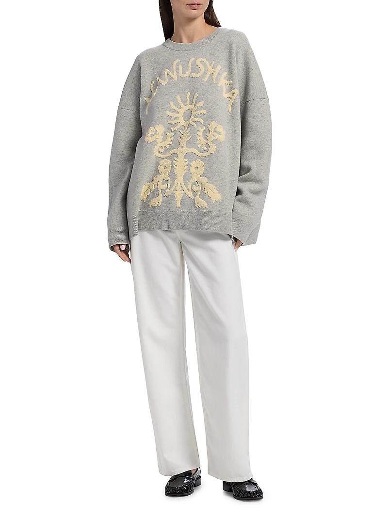 Oswin Logo Jacquard Sweater