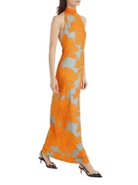 Montana Floral Turtleneck Maxi Dress