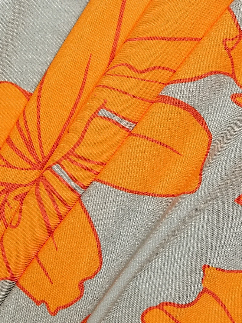 Montana Floral Turtleneck Maxi Dress