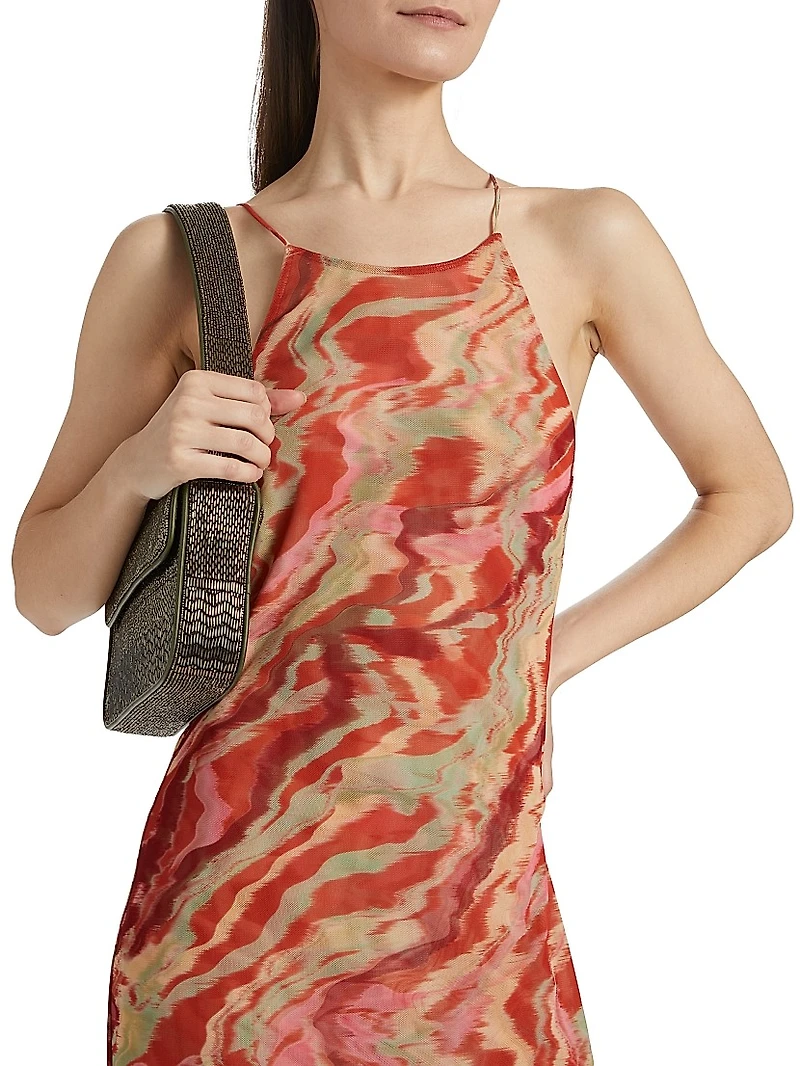 Samantha Printed Scoopneck Maxi Dress
