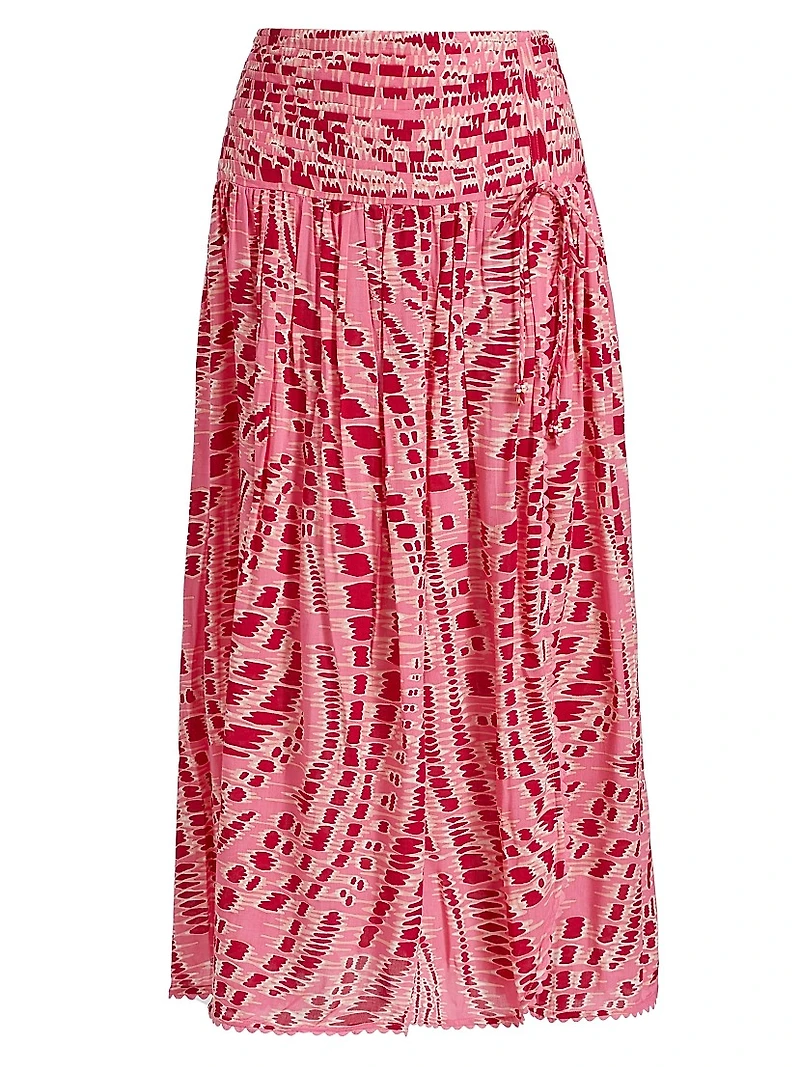 Carla Printed Midi-Skirt