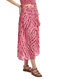 Carla Printed Midi-Skirt