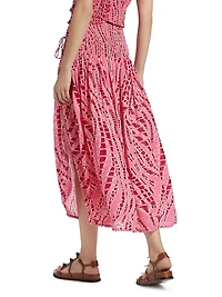 Carla Printed Midi-Skirt