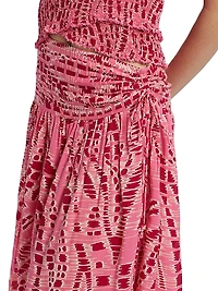 Carla Printed Midi-Skirt