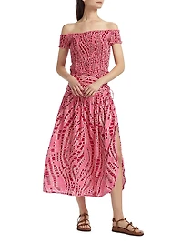 Carla Printed Midi-Skirt