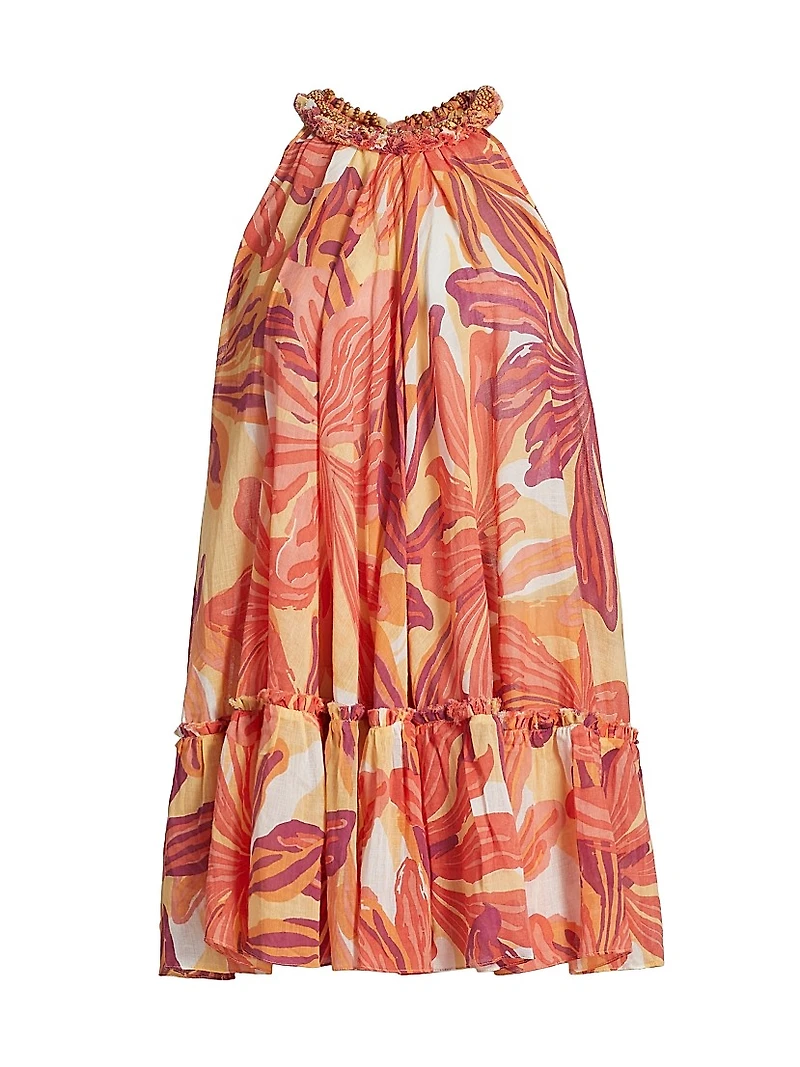 Cleo Floral Cotton A-Line Minidress