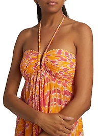 Calla Abstract Halterneck Minidress