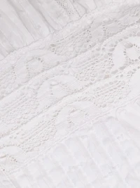 Mila Embroidered Cotton A-Line Maxi Dress