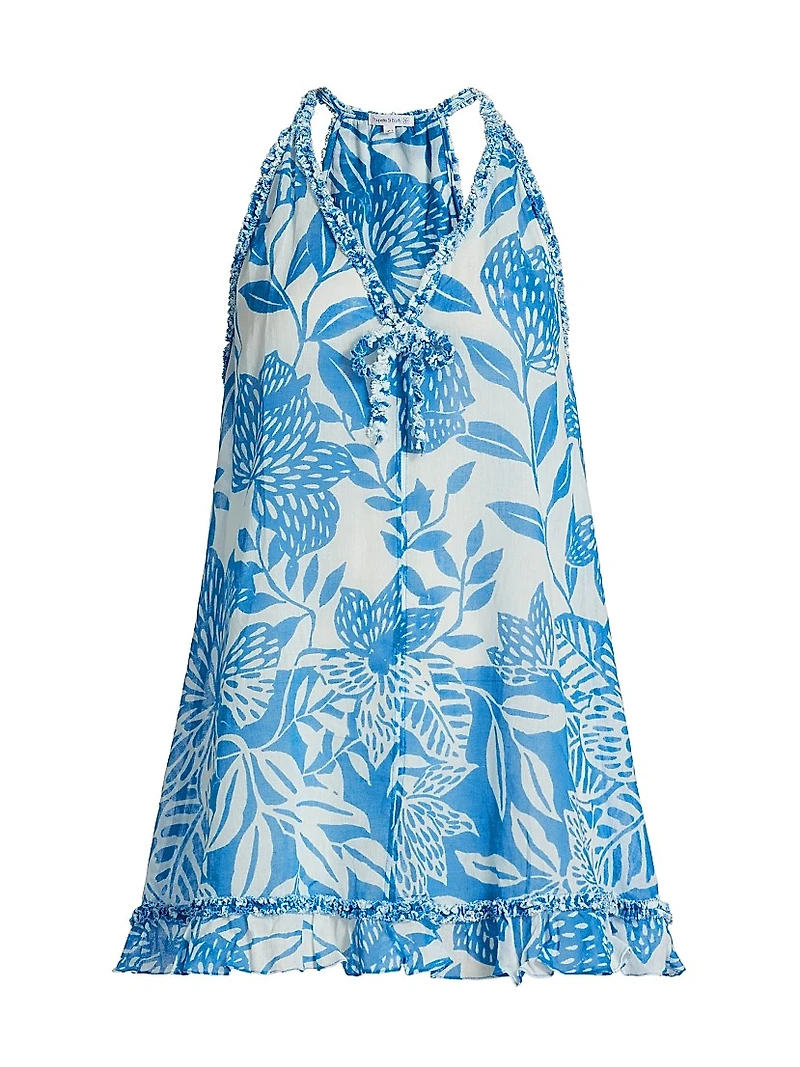 Dalia Floral Cotton A-Line Minidress