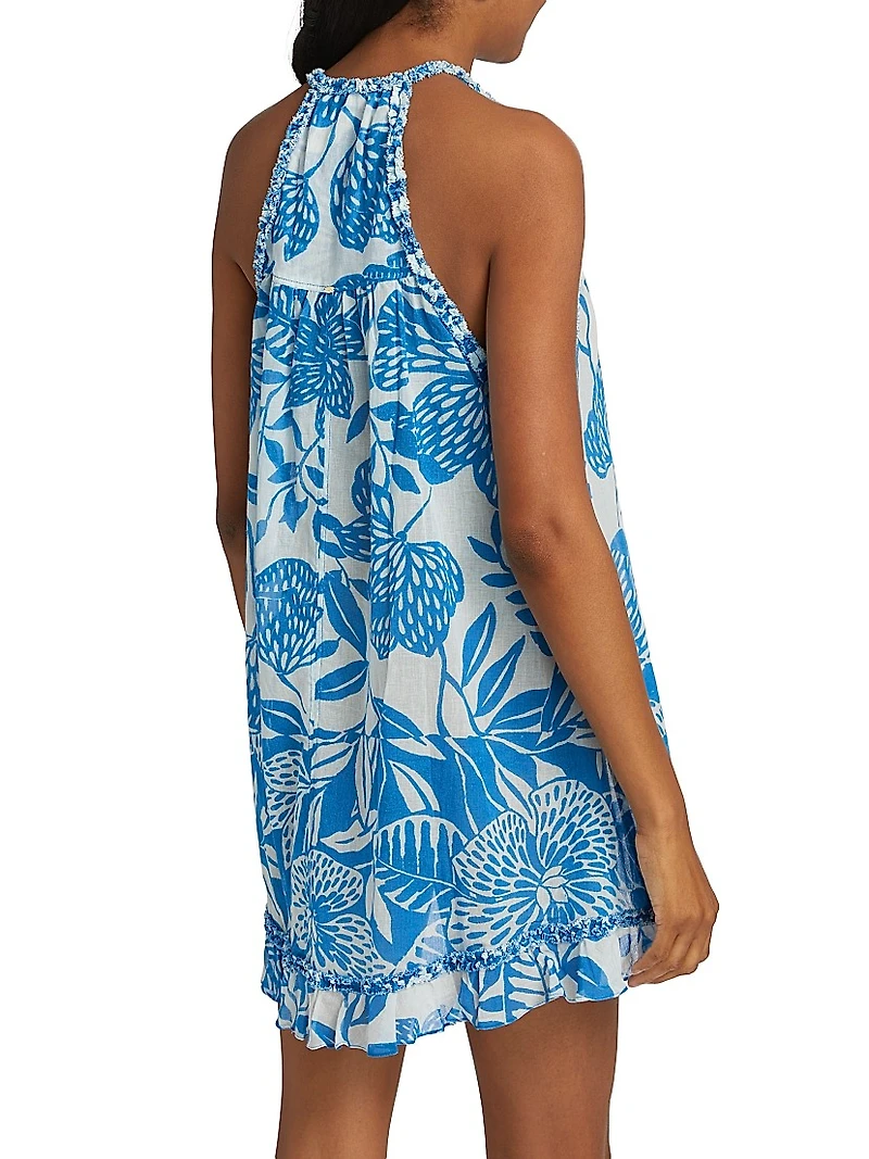 Dalia Floral Cotton A-Line Minidress