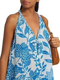 Dalia Floral Cotton A-Line Minidress