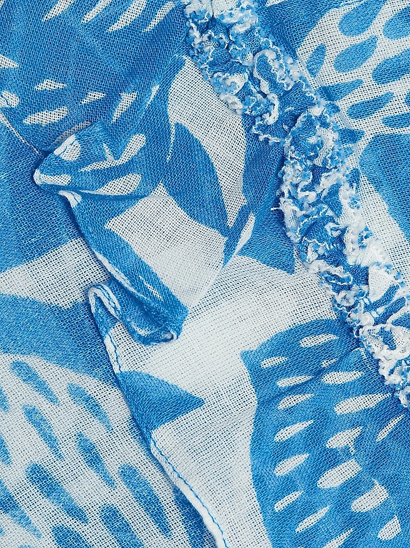 Dalia Floral Cotton A-Line Minidress