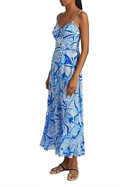 Cara Floral V-Neck Maxi Dress