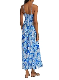 Cara Floral V-Neck Maxi Dress