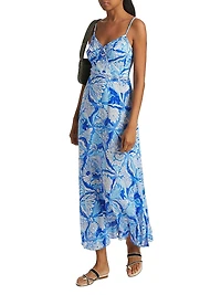 Cara Floral V-Neck Maxi Dress