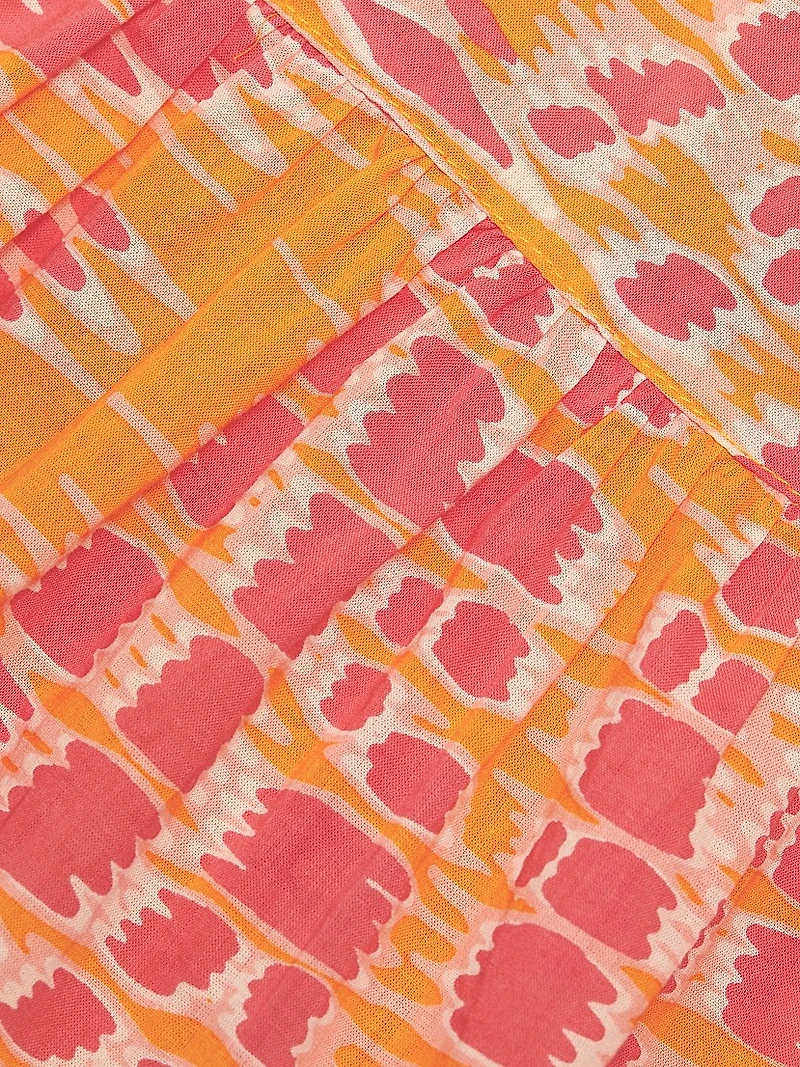 Coco Abstract Cotton Midi-Dress