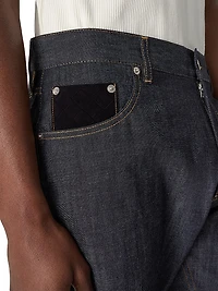 Cuffed Wide-Leg Jeans