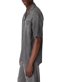 Denim Short-Sleeve Shirt