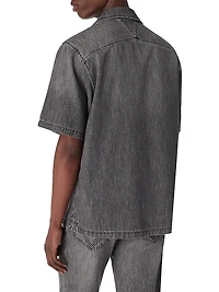 Denim Short-Sleeve Shirt