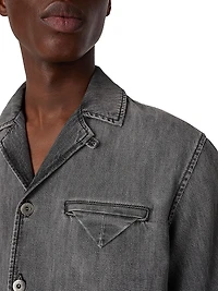 Denim Short-Sleeve Shirt