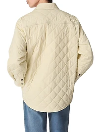 Quilted Cotton-Blend Shirt Jacket