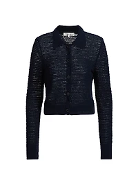 The Shrunken Open-Knit Cardigan