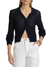 The Shrunken Open-Knit Cardigan