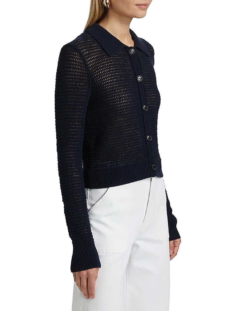 The Shrunken Open-Knit Cardigan